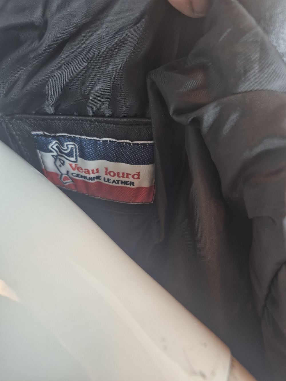 Men's Black Leather Bomber Jacket